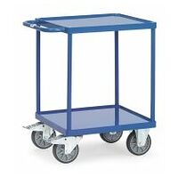 Table top carts with steel plate trays