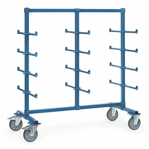 Trolley with anti skidding carrier spars