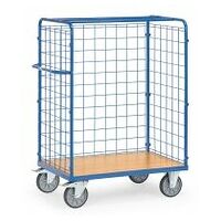 Parcel cart with wire lattice