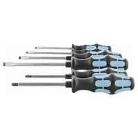 Workshop screwdriver set, 6 pieces For slot-head and Phillips 4/2