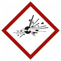 Symbool voor gevaarlijke stoffen Exploderende bom