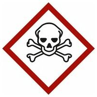 Símbolo de sustancias peligrosas Calavera con huesos cruzados