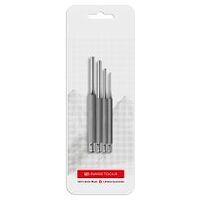 Safety pin punches, knurled, set in skin packaging
