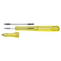 Insider Pen: herramienta de bolsillo, con mango delgado y hoja reversible, con casquillo de seguridad, para los tornillos de ranura y Phillips más pequeños, práctico y compacto, para llevar encima como un bolígrafo