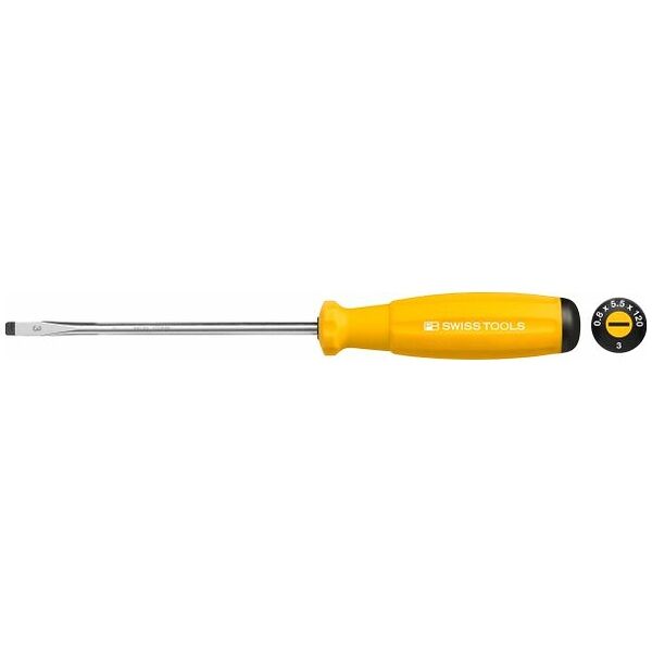 Screwdriver with 2-component Santoprene handle 5,5 mm