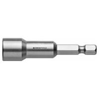 Socket wrench bit, with magnet, shape E 6