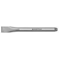 Flat chisel, with an octagonal shaft, chrome-plated