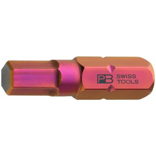 PrecisionBits pour vis à 6 pans creux, dimensions en pouces six pans extérieur selon DIN ISO 1173 forme C 6,3 (1/4″)