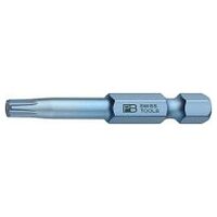 PrecisionBits pour vis Torx®, six pans extérieur selon DIN ISO 1173 forme E 6,3 (1/4″)