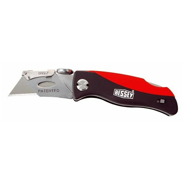 Cutter knife with fold-away blade