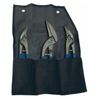 Shape and straight cutting snips- / Pelican snips-Set in pouch DSET-SF3