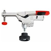 Horizontal toggle clamp with open arm and horizontal base plate STC-HH /40 with accessory set