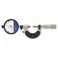 Precision dial micrometer carb. m.face read 0.001mm 0-25mm