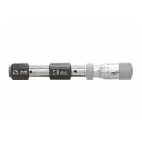 Internal micrometer w. interchang. exten. 0.01mm 50-150mm