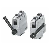 Pair of roller supports 50+75mm
