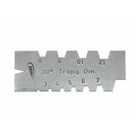 ACME thread gauge, cuts for trapezoidal threads, 60 x 20mm