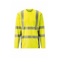 High visibility long-sleeved shirt  yellow