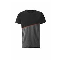 T-Shirt  dunkelgrau / schwarz / rot