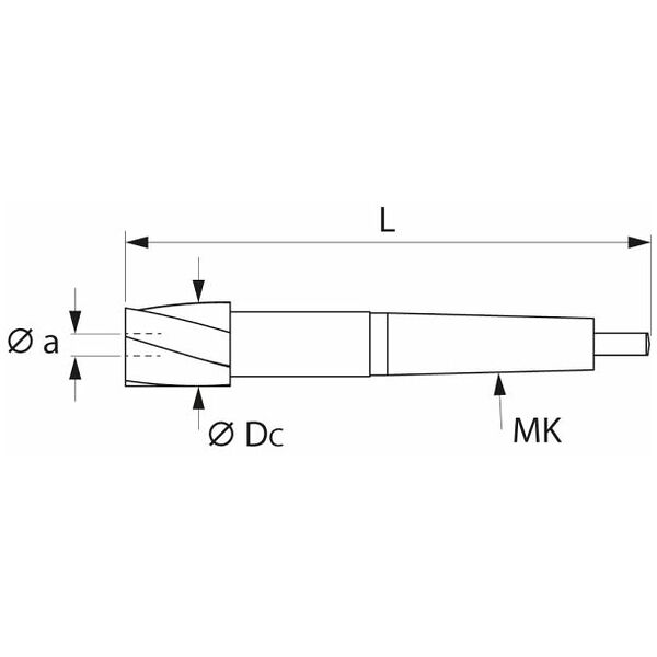 Counterbore without pilot