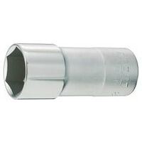 Single hexagon socket for spark plugs, 3/8 inch  16 mm