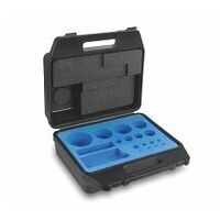 Plastic weight case 313-052-400, for nominal values 1 mg - 500 g, for classes E1 - M3, for design Button/compact