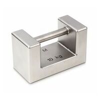 Test weight 346-07, OIML Class M1, Nominal value 10 kg, Block, Stainless steel