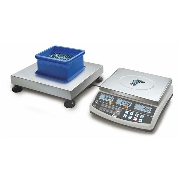 Système de comptage CCS 1T-1L, Weighing range 1500 kg / 6 kg, Readout 0,5 kg / 0,0001 kg