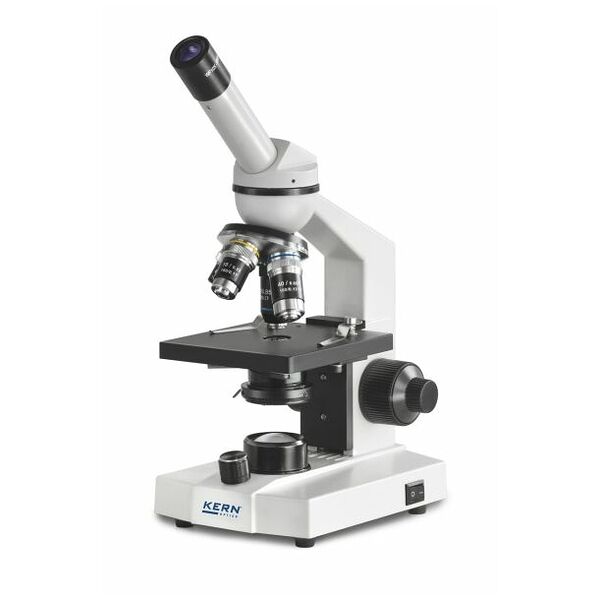 Gennemlysningsmikroskop KERN OBS 103, monokulær, , 4 x / 10 x / 40 x, 0,5W LED (transmitteret)