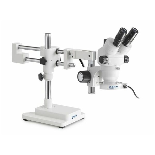 Stereo-Zoom Mikroskop-Set KERN OZM 922, Binokular, Universal (Kugelgelagerter Doppelarm mit Platte), 0,7 x - 4,5 x,  4,5W LED (reflected)