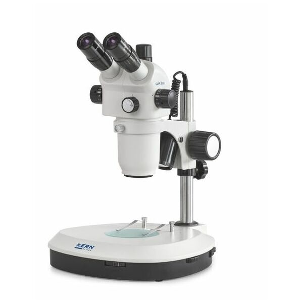 Microscopio con aumento estereoscópico KERN OZP 558, 0,6 x - 5,5 x,
