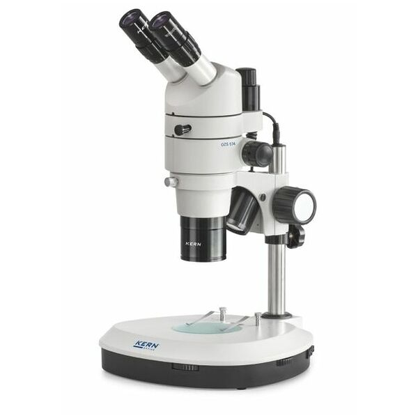 Microscope à zoom stéréo KERN OZS 574, 0,8 x - 8 x,