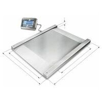 Drive-through scale stainless steel NFN 1.5T-4M, Weighing range 1500 kg, Readout 500 g