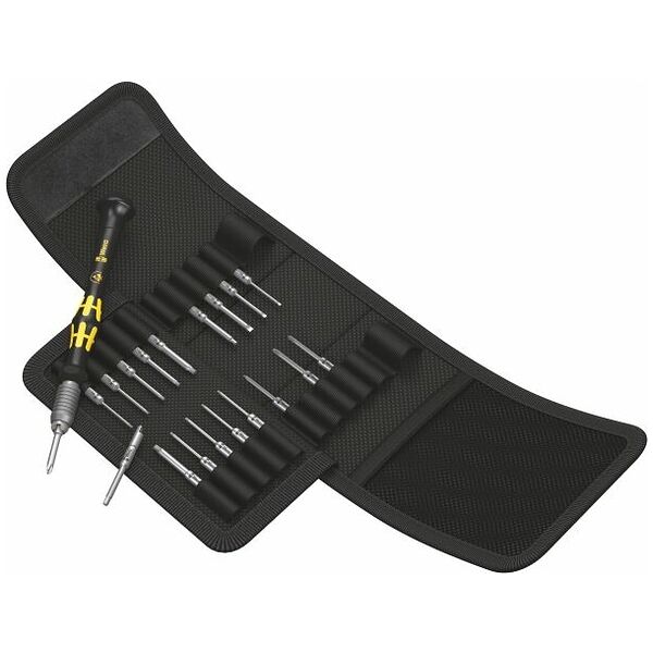 Screwdriver set Micro-electronics in a textile wallet ESD 20