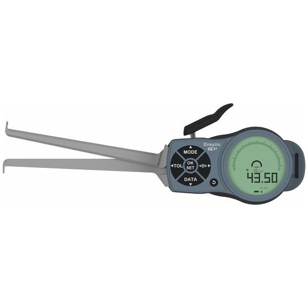 Digital internal quick caliper with long contact points 90-120 mm