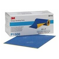 3M™ Grippy brusná tkanina, 139 mm x 114 mm, P1500, 35115