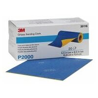 3M™ Grippy Sanding Cloth, 139 mm x 114 mm, P2000, 35116