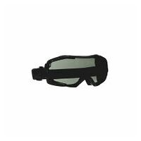 3M™ GoggleGear™ 6000 fuldsynsbriller, sort stel, Scotchgard™ anti-dug/anti-ridse-belægning (K&N), grå linse, GG6002SGAF-BLK