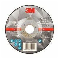 3M™ Cubitron™ II Disque Cut and Grind , 125mm x 4,2mm x 22,23mm, 36+, Typ 27 (flat),