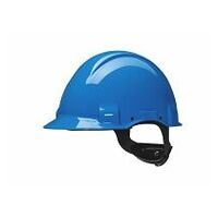 3M™ Hard Hat, Uvicator, Ratchet, Non vented, Dielectric 440V, Plastic Sweatband, Blue, G3001NUV-BB, 20 ea/Case