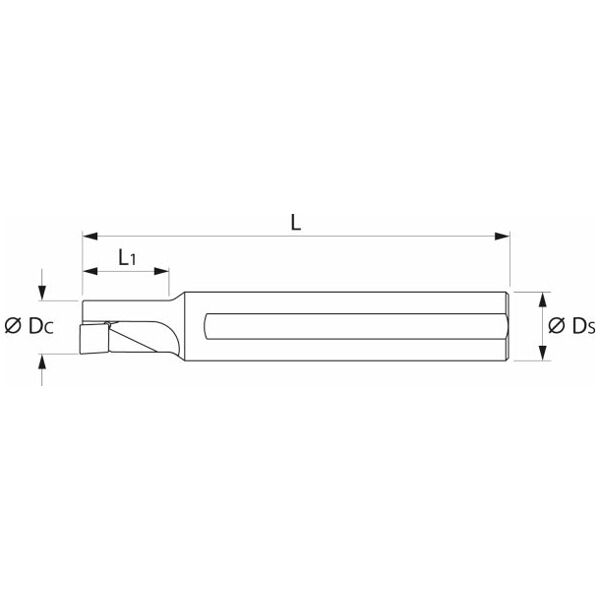 ”5-i-1” svarv- och borrverktyg 1,5×D höger 8 mm GARANT