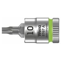 8767 A TORX® Zyklop bit socket, 1/4″ drive, TX 10 x 28 mm