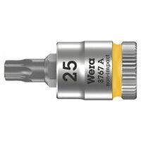 8767 A TORX® Zyklop bit socket, 1/4″ drive, TX 25 x 28 mm