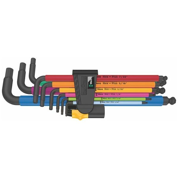 950/9 Hex-Plus Multicolour Imperial 2 Winkelschlüsselsatz, zöllig, BlackLaser, 9-teilig
