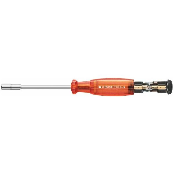 Bit-holding screwdriver “Insider Long” with magazine with 1/4 inch bits with magnet 110 mm