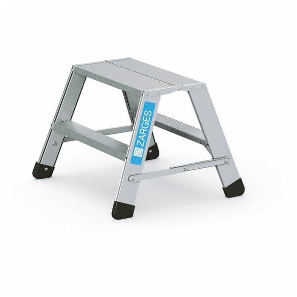 Work platform folding, with double-sided access