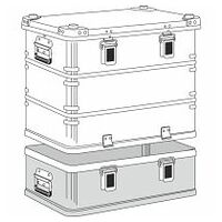 Aluminium kasse K470 Plus OT; IM:550x350x380mm
