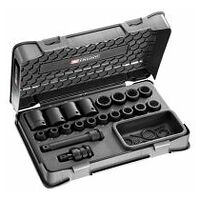 1/2 in. impact socket set 12 pt. 8-27 mm