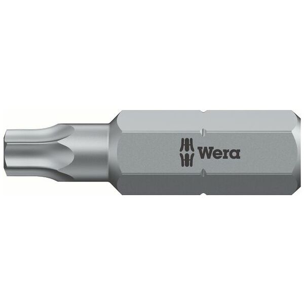 Bit for Torx®, 1/4 inch C 6.3 with bore TX20
