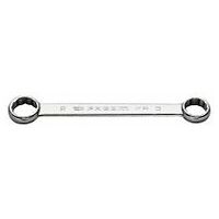 Straight double box-end wrench, 21 x 23 mm