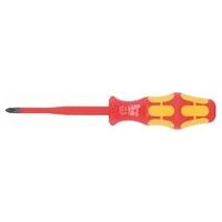 Electrician’s screwdriver for Pozidriv, reduced blade ⌀, with Kraftform handle fully insulated 2